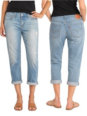 Levi’s Boyfriend Jeans W28 Light Wash Tapered
